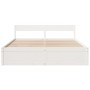 Bed frame with drawers solid white pine wood 180x200 cm by vidaXL, Beds and slatted bases - Ref: Foro24-3282340, Price: 337,5...