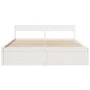Bed frame with drawers solid white pine wood 180x200 cm by vidaXL, Beds and slatted bases - Ref: Foro24-3282340, Price: 332,9...