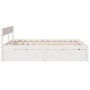 Bed frame with drawers solid white pine wood 180x200 cm by vidaXL, Beds and slatted bases - Ref: Foro24-3282340, Price: 337,5...