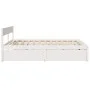 Bed frame with drawers solid white pine wood 180x200 cm by vidaXL, Beds and slatted bases - Ref: Foro24-3282340, Price: 332,9...
