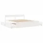 Bed frame with drawers solid white pine wood 180x200 cm by vidaXL, Beds and slatted bases - Ref: Foro24-3282340, Price: 332,9...