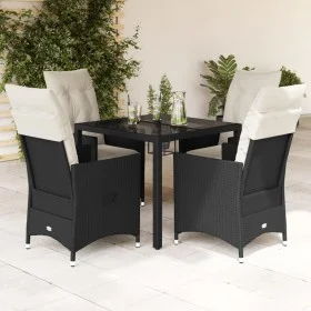 Set de muebles jardín 5 pzas con cojines ratán sintético negro by vidaXL, Garden sets - Ref: Foro24-3276692, Price: 550,21 €,...