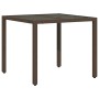 Set comedor de jardín 5 piezas y cojines ratán sintético marrón by vidaXL, Garden sets - Ref: Foro24-3276769, Price: 548,61 €...