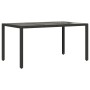 Set de comedor de jardín 7 pzas y cojines ratán sintético negro by vidaXL, Garden sets - Ref: Foro24-3276866, Price: 793,59 €...