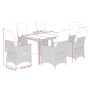 Set de comedor de jardín 7 pzas y cojines ratán sintético negro by vidaXL, Garden sets - Ref: Foro24-3276866, Price: 793,59 €...