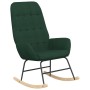 Dark green fabric rocking chair with footstool by vidaXL, Rocking chairs - Ref: Foro24-3097709, Price: 148,18 €, Discount: %