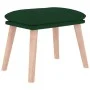 Dark green fabric rocking chair with footstool by vidaXL, Rocking chairs - Ref: Foro24-3097709, Price: 146,12 €, Discount: %