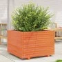 Jardinera madera maciza de pino marrón cera 70x70x49,5 cm de vidaXL, Maceteros y jardineras - Ref: Foro24-3282526, Precio: 18...