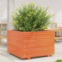 Jardinera madera maciza de pino marrón cera 70x70x49,5 cm by vidaXL, Pots and planters - Ref: Foro24-3282526, Price: 184,82 €...