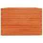 Jardinera madera maciza de pino marrón cera 70x70x49,5 cm de vidaXL, Maceteros y jardineras - Ref: Foro24-3282526, Precio: 18...