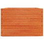 Jardinera madera maciza de pino marrón cera 70x70x49,5 cm by vidaXL, Pots and planters - Ref: Foro24-3282526, Price: 184,82 €...