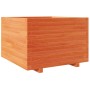Jardinera madera maciza de pino marrón cera 70x70x49,5 cm by vidaXL, Pots and planters - Ref: Foro24-3282526, Price: 184,82 €...