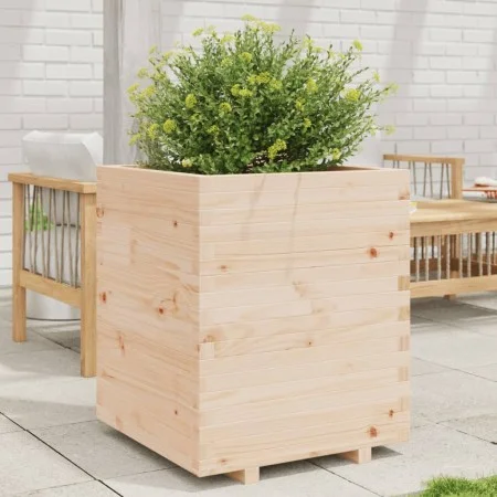 Jardinera madera maciza de pino 60x60x72,5 cm by vidaXL, Pots and planters - Ref: Foro24-3282579, Price: 184,21 €, Discount: %