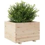 Jardinera de madera maciza de pino 70x70x49,5 cm de vidaXL, Maceteros y jardineras - Ref: Foro24-3282524, Precio: 154,71 €, D...