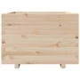 Jardinera de madera maciza de pino 70x70x49,5 cm de vidaXL, Maceteros y jardineras - Ref: Foro24-3282524, Precio: 154,71 €, D...