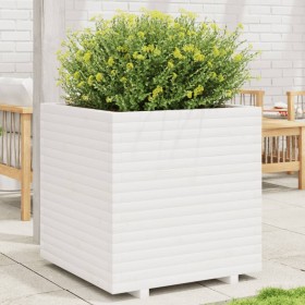 Massive Blumenkasten aus weißem Kiefernholz 70x70x72,5 cm von vidaXL, Töpfe und Pflanzgefäße - Ref: Foro24-3282585, Preis: 25...