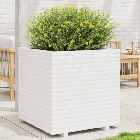 Massive Blumenkasten aus weißem Kiefernholz 70x70x72,5 cm von vidaXL, Töpfe und Pflanzgefäße - Ref: Foro24-3282585, Preis: 25...
