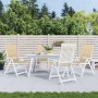 High back chair cushions 4 pcs beige melange fabric 120x50x4cm by vidaXL, Cushions for chairs and sofas - Ref: Foro24-4002422...