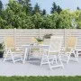 Kissen für Hochlehner, 4 Stück, Beige-Melange-Stoff, 120 x 50 x 4 cm von vidaXL, Kissen für Stühle und Sofas - Ref: Foro24-40...