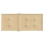 Kissen für Hochlehner, 4 Stück, Beige-Melange-Stoff, 120 x 50 x 4 cm von vidaXL, Kissen für Stühle und Sofas - Ref: Foro24-40...