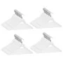 Set of 100 hard white wooden non-slip clothes hangers. by vidaXL, Hangers - Ref: Foro24-289916, Price: 134,24 €, Discount: %