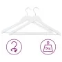 Set of 100 hard white wooden non-slip clothes hangers. by vidaXL, Hangers - Ref: Foro24-289916, Price: 134,24 €, Discount: %