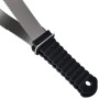 Doppelseitige Pferdeklinge aus silbernem Edelstahl von vidaXL, Kämme, Bürsten und Handschuhe zur Pferdepflege - Ref: Foro24-1...