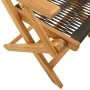 3-piece black polypropylene and solid wood bistro set by vidaXL, Garden sets - Ref: Foro24-3281877, Price: 205,10 €, Discount: %