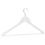 Set of 100 hard white wooden non-slip clothes hangers. by vidaXL, Hangers - Ref: Foro24-289916, Price: 134,24 €, Discount: %