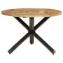 Esstisch aus massivem unbehandeltem Mangoholz Ø110x75 cm von vidaXL, Küchen- und Esstische - Ref: Foro24-358882, Preis: 296,2...