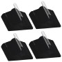 Juego de perchas ropa 100 uds antideslizantes terciopelo negro de vidaXL, Perchas - Ref: Foro24-289922, Precio: 68,38 €, Desc...