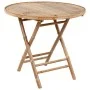 Set de comedor exterior plegable 5 piezas con cojines bambú de vidaXL, Conjuntos de jardín - Ref: Foro24-3063969, Precio: 269...