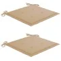 Folding garden chairs 2 pcs cushions solid acacia wood by vidaXL, Garden chairs - Ref: Foro24-3064539, Price: 126,00 €, Disco...