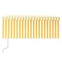 Automatic awning LED blind wind sensor yellow 3.5x2.5 m by vidaXL, Awnings - Ref: Foro24-3069293, Price: 508,38 €, Discount: %