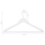 Kleiderbügel-Set 20-tlg. rutschfestes Hartholz weiß von vidaXL, Kleiderbügel - Ref: Foro24-289914, Preis: 40,49 €, Rabatt: %