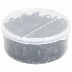 Black silicone horse braid bands 500 units by vidaXL, horse care - Ref: Foro24-172493, Price: 11,02 €, Discount: %