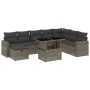 9-piece garden furniture set and gray synthetic rattan cushions by vidaXL, Garden sets - Ref: Foro24-3274870, Price: 569,76 €...