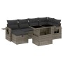 7-piece garden sofa set with gray synthetic rattan cushions by vidaXL, Garden sets - Ref: Foro24-3274980, Price: 464,60 €, Di...