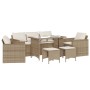 Gartensofa-Set mit Kissen, 6-teilig, beiges synthetisches Rattan von vidaXL, Gartensets - Ref: Foro24-3213552, Preis: 500,24 ...