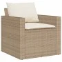 Garden sofa set with cushions 6 pieces beige synthetic rattan by vidaXL, Garden sets - Ref: Foro24-3213552, Price: 532,22 €, ...