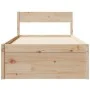 Bed frame with drawers solid pine wood 90x200 cm by vidaXL, Beds and slatted bases - Ref: Foro24-846792, Price: 173,55 €, Dis...