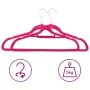 Set of 50 non-slip pink velvet clothes hangers by vidaXL, Hangers - Ref: Foro24-289924, Price: 42,27 €, Discount: %