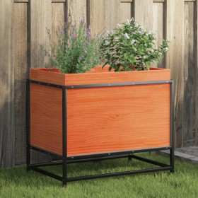 Solid wax brown pine wood planter 60x40x50 cm by vidaXL, Pots and planters - Ref: Foro24-847025, Price: 67,66 €, Discount: %