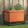 Solid wax brown pine wood planter 60x40x50 cm by vidaXL, Pots and planters - Ref: Foro24-847025, Price: 67,66 €, Discount: %