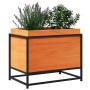 Solid wax brown pine wood planter 60x40x50 cm by vidaXL, Pots and planters - Ref: Foro24-847025, Price: 67,66 €, Discount: %