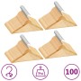 Juego de perchas para ropa 100 uds antideslizantes madera dura de vidaXL, Perchas - Ref: Foro24-289913, Precio: 147,90 €, Des...