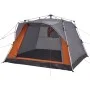 Cabin tent 4 people quick opening gray orange by vidaXL, tents - Ref: Foro24-4004221, Price: 153,04 €, Discount: %