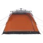 Cabin tent 4 people quick opening gray orange by vidaXL, tents - Ref: Foro24-4004221, Price: 153,04 €, Discount: %