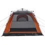 Cabin tent 4 people quick opening gray orange by vidaXL, tents - Ref: Foro24-4004221, Price: 153,04 €, Discount: %