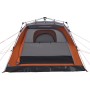 Kabinenzelt für 4 Personen, schnell öffnend, grau-orange von vidaXL, Zelte - Ref: Foro24-4004221, Preis: 155,26 €, Rabatt: %